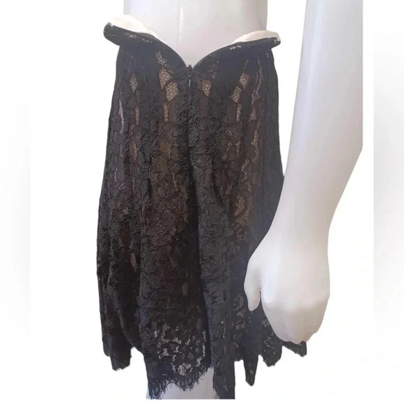 DVF Diane Von Furstenberg KIERNAN Black Lace Full
Pleated Skirt Sz 10 - Picture 6 of 13